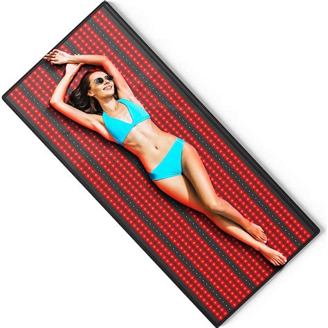 iTHERAU Red Light Therapy Mat for Full Body, 1280 LEDs 850nm & 660nm ...