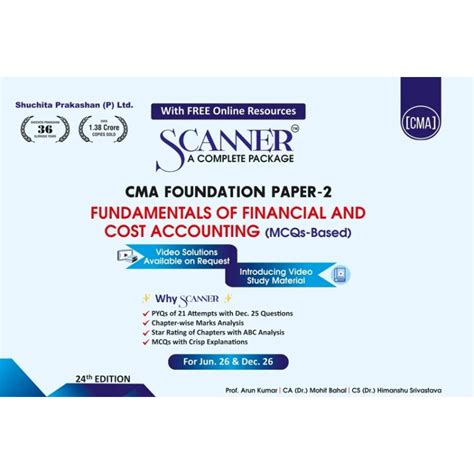 Shuchita Solved Scanner CMA Foundation Paper 2 Fundamentals of ...