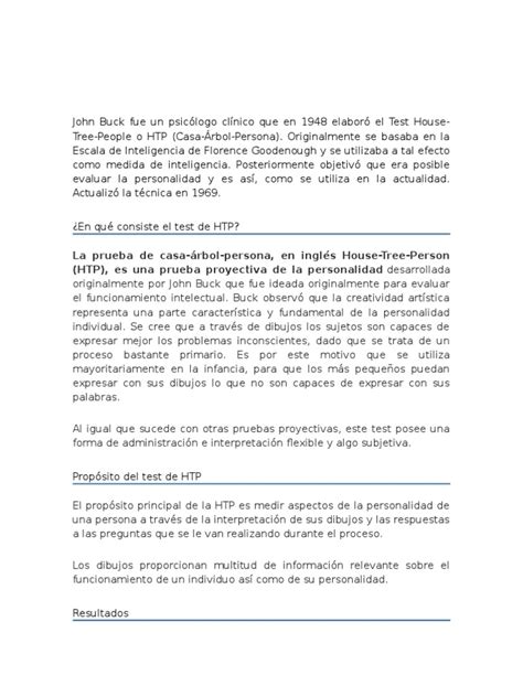 Image result for HTP Test Good Example