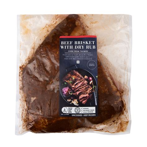 Frozen Beef Brisket with Dry Rub Avg 1.35 kg | Woolworths.co.za