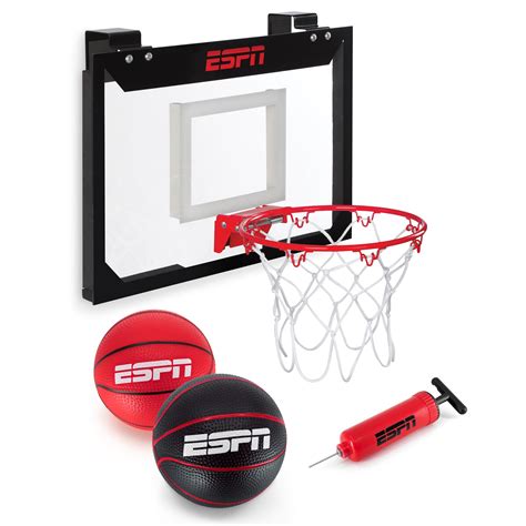 ESPN Mini Basketball Hoop, Over The Door Basketball Hoop Includes 2 ...