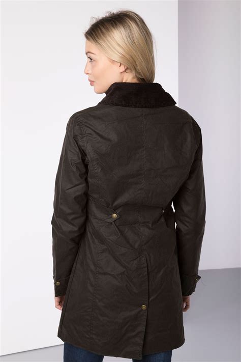 Ladies Long Wax Jacket UK | Womens Long Wax Coat | Rydale