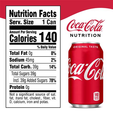 Coca Cola Nutrition Label
