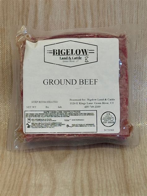 1lb Ground Beef – Bigelow Beef