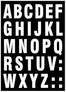 decalbazaar Vinyl ABC Alphabet Letters Arial Black Font Glass Wall ...