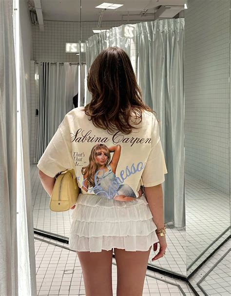 Summer Women T-shirts Sabrina Carpenter T-shirts Oversized Y2k Short Sleeves Heavy Cotton Crew ...
