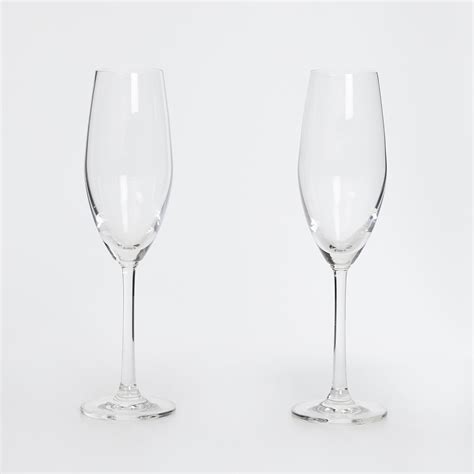 OCEAN 2-piece Sante Flute Champagne Glass set -210 ml | Transparent | Glass