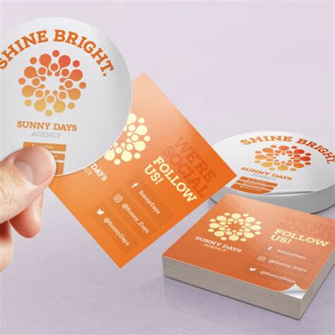 "Custom Visiting Card Stickers – Design Yours Today!"
