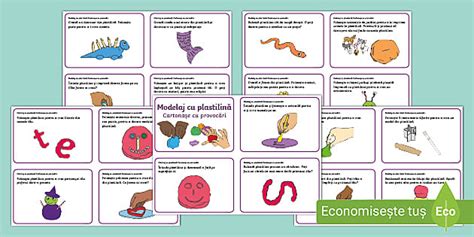 Modelaj cu plastilină – Cartonașe cu provocări - Twinkl