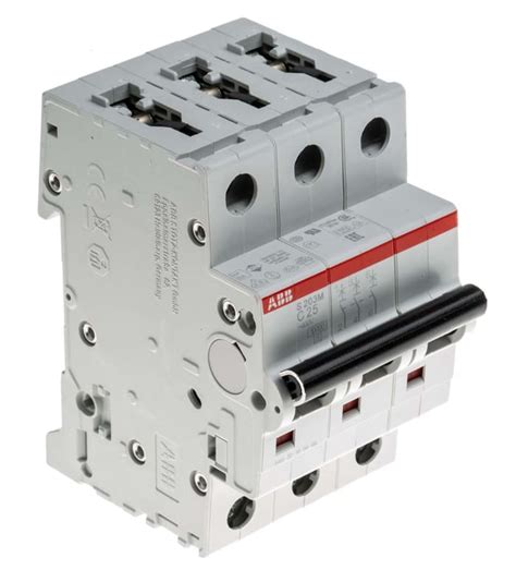 2CDS273001R0254 S203M-C25 ABB | ABB System Pro M Compact S200M MCB, 3P ...