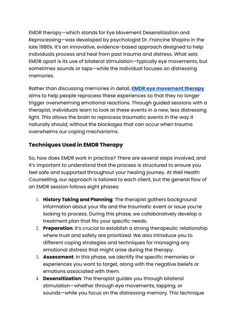 PPT - WHC-Understanding EMDR Eye Movement Therapy - Techniques and Benefits-Offpage.docx ...