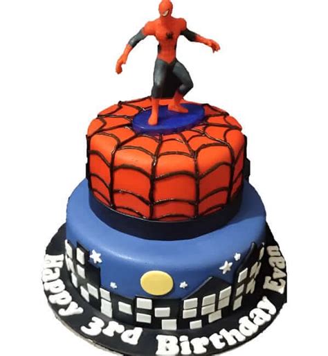 Spider Man Tier Cake | Spiderman Cakes | Super Hero Cakes Online