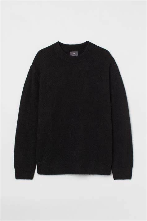 Relaxed Fit Jumper - Black - Men | H&M IN