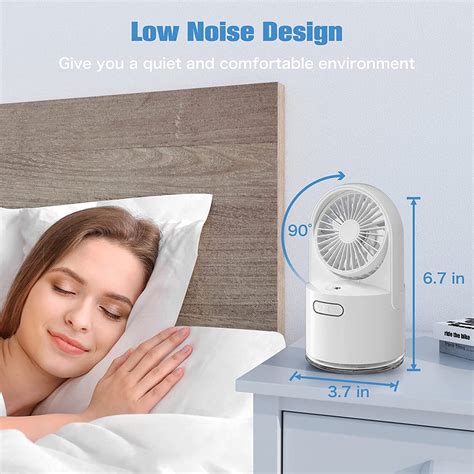 Table Misting Fan, USB Rechargeable Personal Cooling | Ubuy India