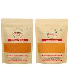 PONNOOS Sambar Powder & Rasam Powder | 100% Traditional Organic ...