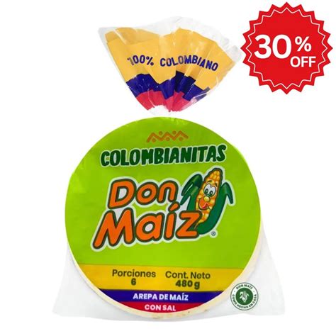 Frozen White Corn Arepa with Salt Don Maiz x 8 (800g) – Zayme Food