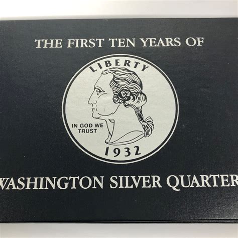 First 10 Years of Silver Washington Quarters. Nice Display Album ...
