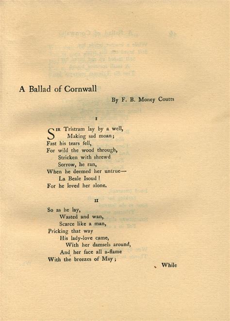 Ballad Poem About Love