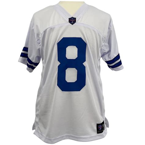 Troy Aikman Jersey White Dallas M-5XL Custom Sewn Stitched | eBay