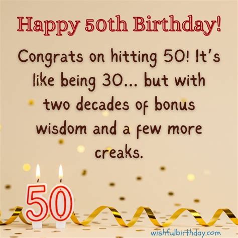 77 Happy 50th Birthday Wishes and Images for Family and Friends ...