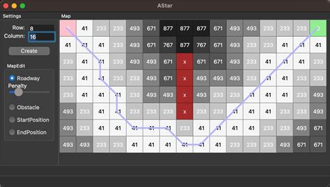 A* Algorithm Visualization 的图像结果