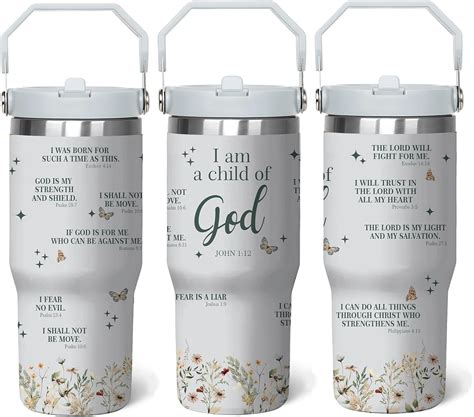 Christian 30 Oz Tumbler Inspiration Christian Gift for Women, Bible Verse Religious Coffee Cup ...