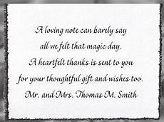 Wedding Thank You Note Wording by How To Find The Right Wording For Wedding Thank You Cards Wedding Thank You Note Wording