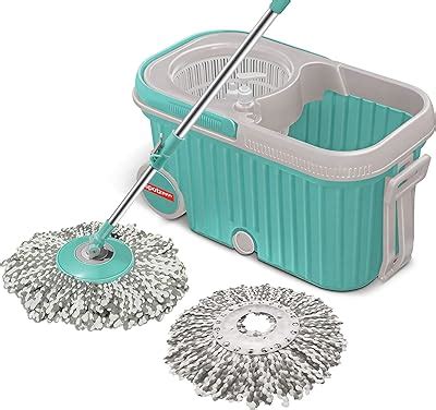 Spotzero by Milton Prime Stainless Steel Wringer Spin Mop with Big ...