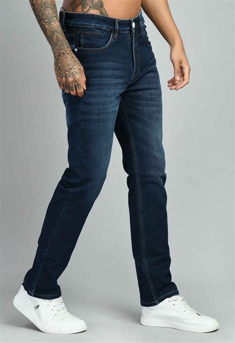 Buy Men's Dark Blue Straight Fit Jeans Online – SQUIREHOOD