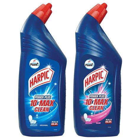 Harpic Powerplus Toilet Cleaner - Original 1L + Rose 1L : Amazon.in ...