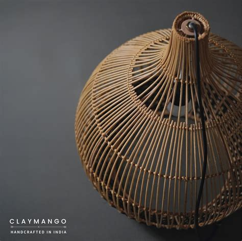 Tumip - Unique handmade Woven Hanging Pendant Light, Natural/Cane Pend ...