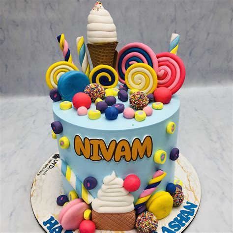 Candy Theme Birthday Cake – Bento Cakes Noida