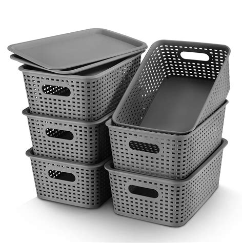 Plastic Storage Baskets With Lids at Ida Whitford blog