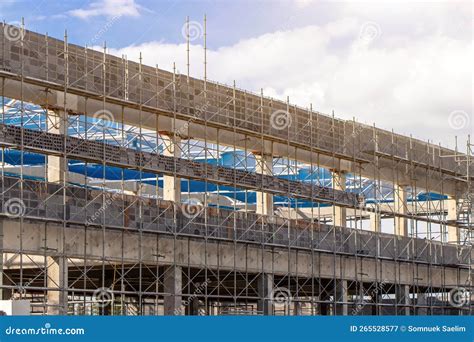 Scaffolding Pipe Clamp and Parts,construction Site with Scaffold and ...