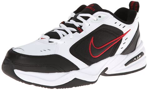 Nike Air Monarch IV Men's Shoes White/Black-Varsity Red415445-101 (10 D ...