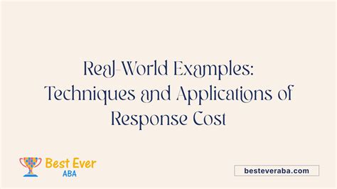 Response Cost In ABA Therapy