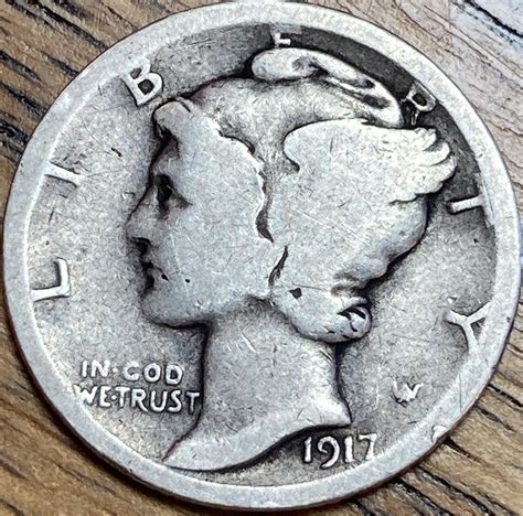 1917 mercury dime in ALMOST GOOD condition - For Sale, Buy Now Online ...