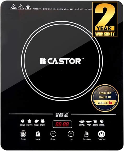 Buy V-Guard VIC 1.6 ELN 1600 Watt Induction cooktop, 7 Cooking Modes, 4 ...