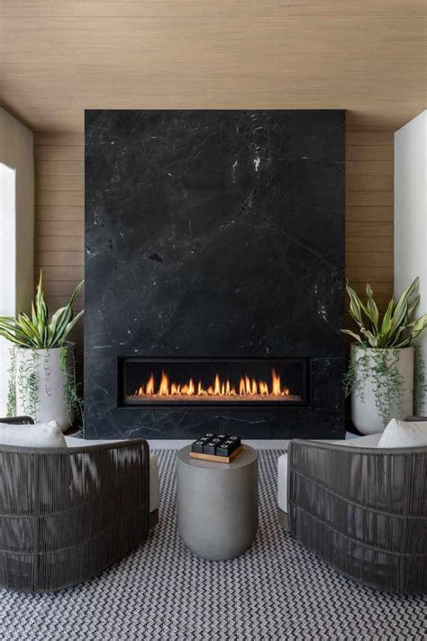 10 Stunning Black Tile Fireplace Ideas for Your Home - WillyHomes