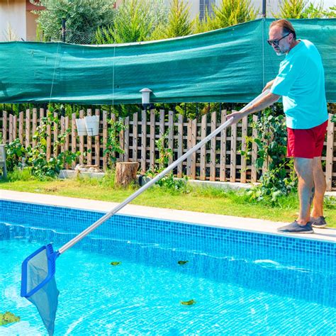 Amazon.com : 14ft Pool Skimmer Net with Pole, 10 Sections Splicable ...