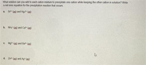 Image result for Multiple Cation Problem