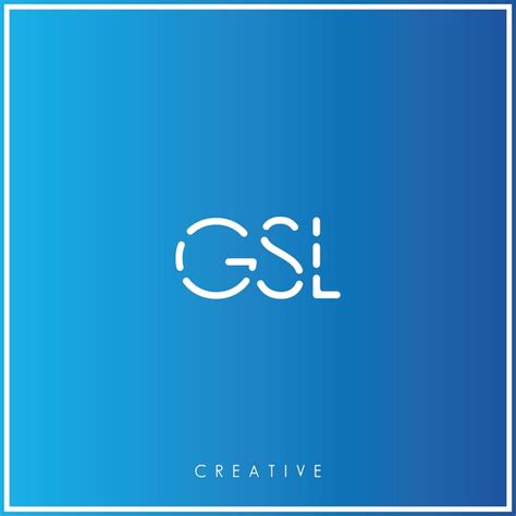 GSL Premium Vector último Logo Design Logo Criativo Vector Ilustração ...