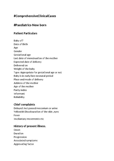 Paediatrics -New born - Dghksfh cagmhrf lecture notes for pediatric ...