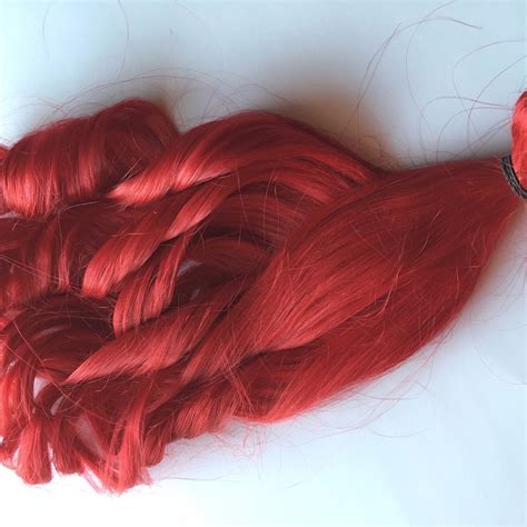Bright red clip in human hair extensions | Red hair extensions, Bright ...