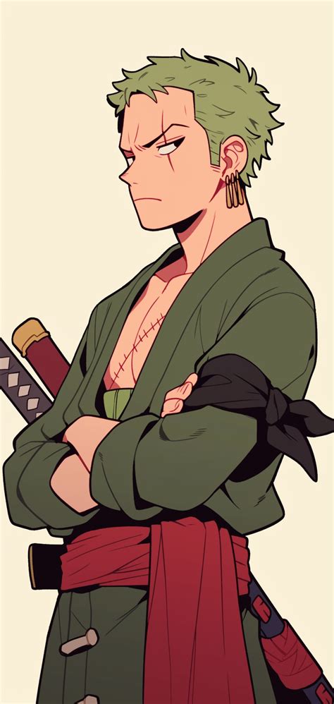 Minimalistic Zoro Wallpaper | キャラクタースケッチ, Onepiece イラスト, ゾロワンピース