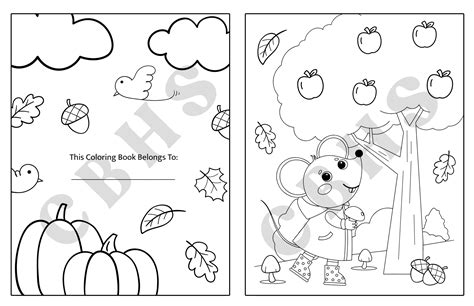 PDF Fall Coloring Pages for Kids, Cute Autumn Coloring Pages | Made By ...