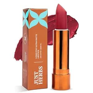 Just Herbs Ultra Matte Bullet Lipstick Nourishing Non Drying and Long ...
