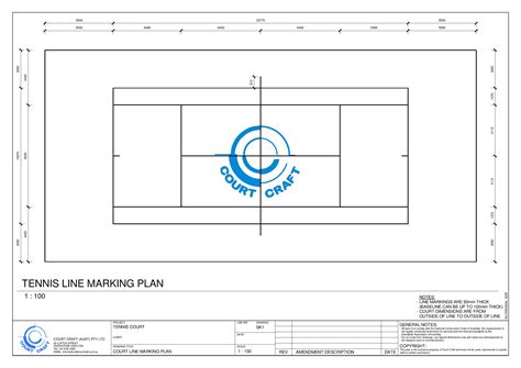 Tennis Court Dimensions | Court Craft
