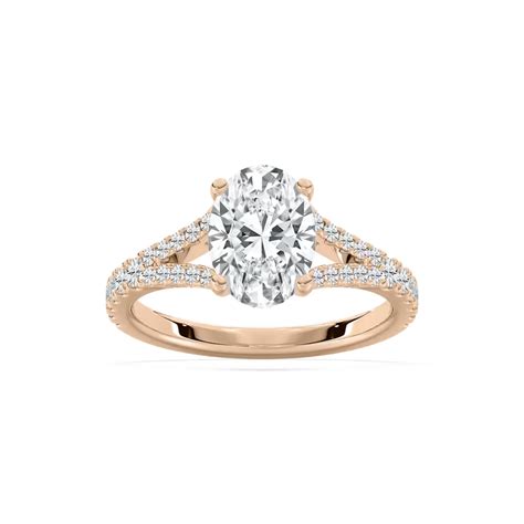 Split Shank Oval Engagement Ring – Arvaa