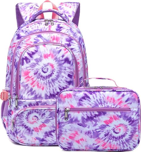 Amazon.com | BLUEFAIRY Girls Backpack with Lunch Box for Kids School ...